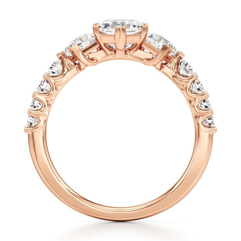 Main Image 2 of J'Lure Hexagon Brilliant-Cut Lab-Grown Diamond Engagement Ring 1-7/8 ct tw 18K Rose Gold