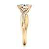 Thumbnail Image 3 of J'Lure Oval Step-Cut Lab-Grown Diamond Bypass Engagement Ring 1-1/6 ct tw 18K Yellow Gold