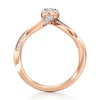 Thumbnail Image 2 of J'Lure Oval Step-Cut Lab-Grown Diamond Bypass Engagement Ring 1-1/6 ct tw 18K Rose Gold