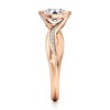Thumbnail Image 3 of J'Lure Oval Step-Cut Lab-Grown Diamond Bypass Engagement Ring 1-1/6 ct tw 18K Rose Gold
