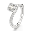 Thumbnail Image 4 of J'Lure Square-Emerald Step-Cut Lab-Grown Diamond Bypass Engagement Ring 2-1/6 ct tw 18K White Gold