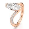 Thumbnail Image 4 of J'Lure Moval Old-Cut Lab-Grown Diamond Bypass Engagement Ring 2-1/5 ct tw 18K Rose Gold