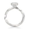 Thumbnail Image 2 of J'Lure Imperial-Emerald Step-Cut Lab-Grown Diamond Bypass Engagement Ring 3-1/4 ct tw 18K White Gold