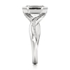 Thumbnail Image 3 of J'Lure Imperial-Emerald Step-Cut Lab-Grown Diamond Bypass Engagement Ring 3-1/4 ct tw 18K White Gold