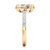 Thumbnail Image 3 of J'Lure Trillion Curved Brilliant-Cut Two-Stone Lab-Grown Diamond Engagement Ring 1-7/8 ct tw 18K Yellow Gold