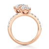 Thumbnail Image 2 of J'Lure Hexagon Brilliant-Cut Two-Stone Lab-Grown Diamond Engagement Ring 4-3/4 ct tw 18K Rose Gold