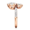 Thumbnail Image 3 of J'Lure Hexagon Brilliant-Cut Two-Stone Lab-Grown Diamond Engagement Ring 4-3/4 ct tw 18K Rose Gold