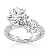 Thumbnail Image 1 of J'Lure Octagon Brilliant-Cut Two-Stone Lab-Grown Diamond Engagement Ring 4-1/2 ct tw 18K White Gold