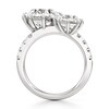 Thumbnail Image 2 of J'Lure Octagon Brilliant-Cut Two-Stone Lab-Grown Diamond Engagement Ring 4-1/2 ct tw 18K White Gold