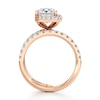 Thumbnail Image 2 of J'Lure Radiant Brilliant-Cut Lab-Grown Diamond Spiral Engagement Ring 3-7/8 ct tw 18K Rose Gold