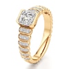 Thumbnail Image 4 of J'Lure Square-Emerald Step-Cut Lab-Created Diamond Engagement Ring 1-1/5 ct tw 18K Yellow Gold