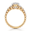 Thumbnail Image 2 of J'Lure Oval Step-Cut Lab-Grown Diamond Engagement Ring 3-3/8 ct tw 18K Yellow Gold