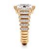 Thumbnail Image 3 of J'Lure Oval Step-Cut Lab-Grown Diamond Engagement Ring 3-3/8 ct tw 18K Yellow Gold