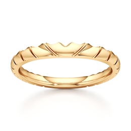 J'Lure Contour Wedding Band 18K Yellow Gold