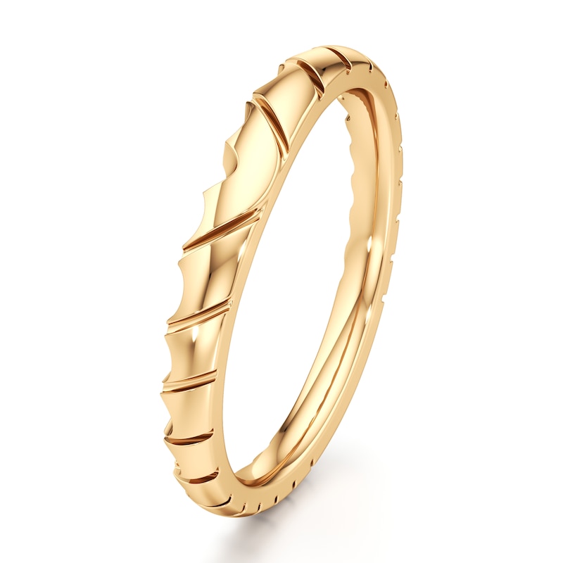 Main Image 4 of J'Lure Contour Wedding Band 18K Yellow Gold