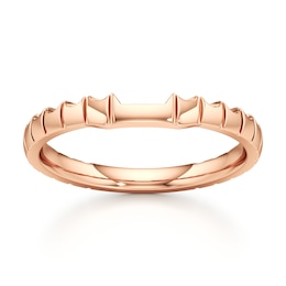 J'Lure Contour Wedding Band 18K Rose Gold