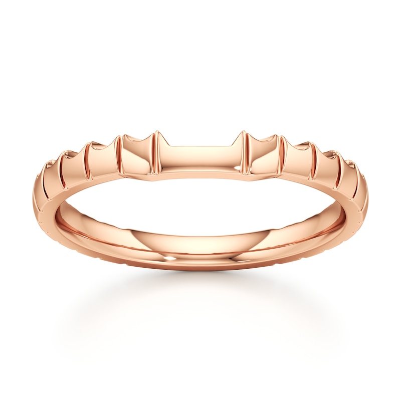 Main Image 1 of J'Lure Contour Wedding Band 18K Rose Gold