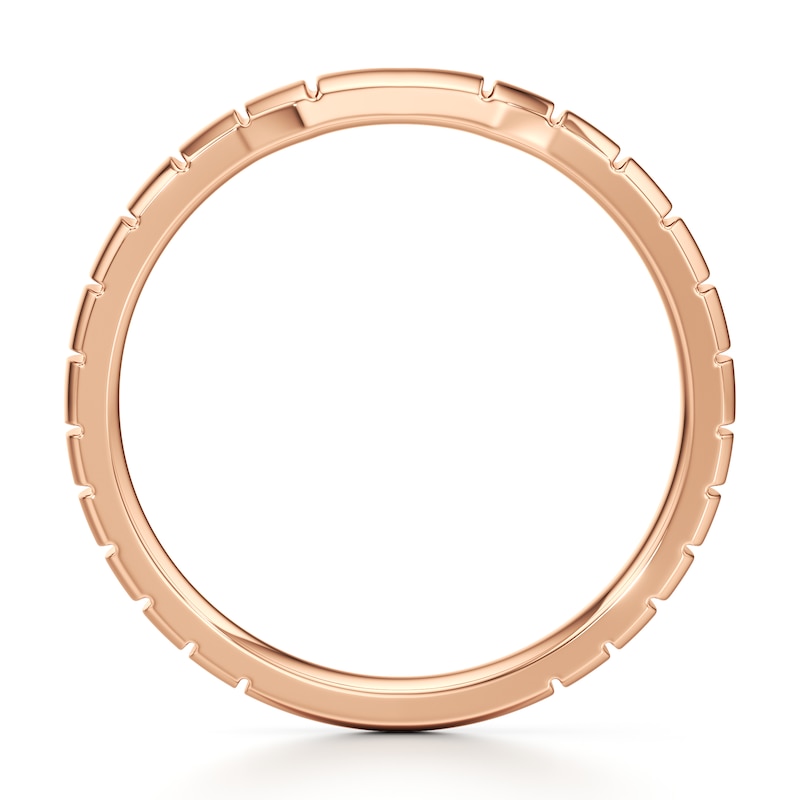 Main Image 2 of J'Lure Contour Wedding Band 18K Rose Gold