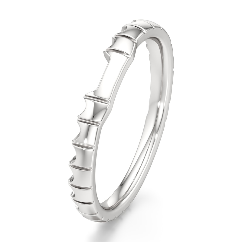 Main Image 4 of J'Lure Contour Wedding Band 18K White Gold