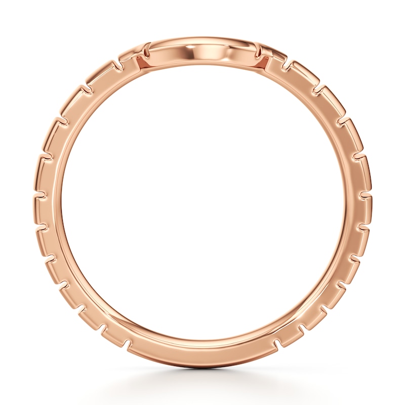 Main Image 2 of J'Lure Contour Wedding Band 18K Rose Gold
