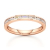Thumbnail Image 1 of J'Lure Baguette & Round-Cut Lab-Grown Diamond Wedding Band 3/8 ct tw 18K Rose Gold