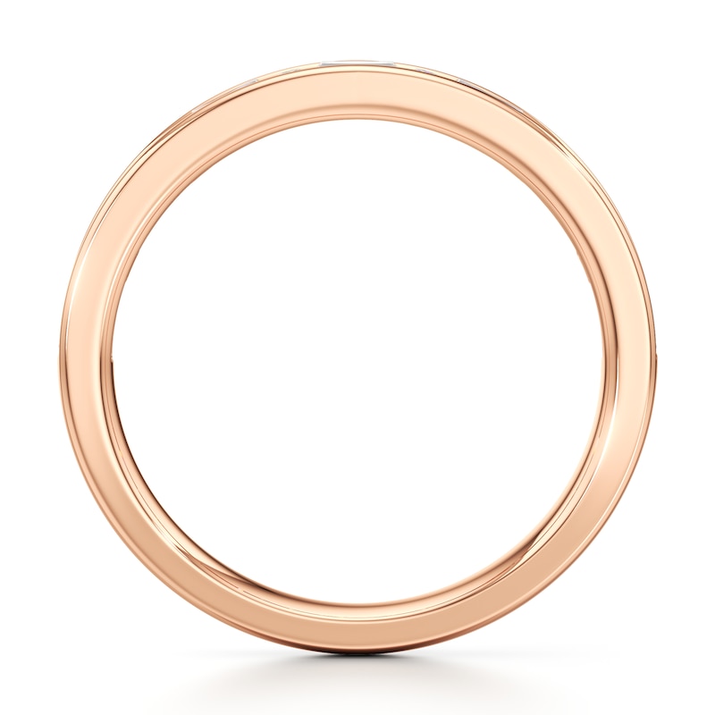 Main Image 2 of J'Lure Baguette & Round-Cut Lab-Grown Diamond Wedding Band 3/8 ct tw 18K Rose Gold