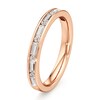 Thumbnail Image 4 of J'Lure Baguette & Round-Cut Lab-Grown Diamond Wedding Band 3/8 ct tw 18K Rose Gold