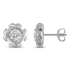 Thumbnail Image 1 of Unspoken Diamond Solitaire Stud Earrings 1 ct tw 14K White Gold (I1/I)