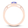 Thumbnail Image 2 of Natural Tanzanite Ring 1/10 ct tw Diamonds 10K Rose Gold