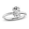 Thumbnail Image 1 of Certified Oval-Cut Diamond Solitaire Engagement Ring 1-1/2 ct tw Platinum (VS2/F)