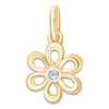 Thumbnail Image 1 of Children's Diamond Accent Flower Charm 14K Yellow Gold
