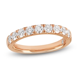 Storied Diamond Desert Sands of Eternity Anniversary Ring 1 ct tw 18K Rose Gold