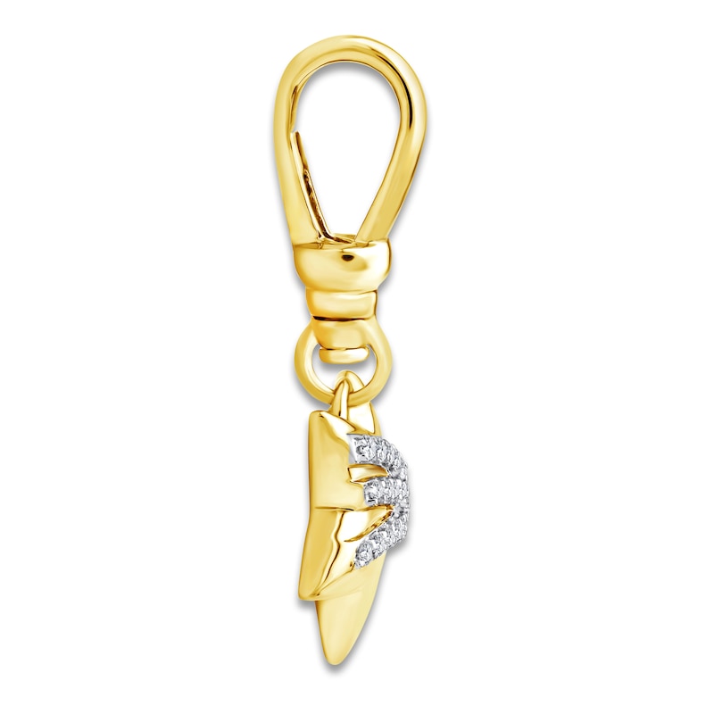 Main Image 2 of Charm'd by Lulu Frost Diamond Shooting Star Charm 1/10 ct tw 10K Yellow Gold