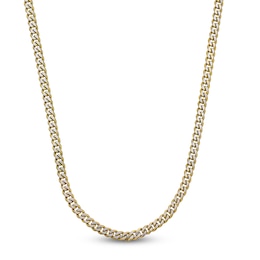 Curb Chain Necklace 8mm Stainless Steel & Yellow Ion Plating 24"