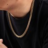 Thumbnail Image 4 of Curb Chain Necklace 8mm Stainless Steel & Yellow Ion Plating 24"