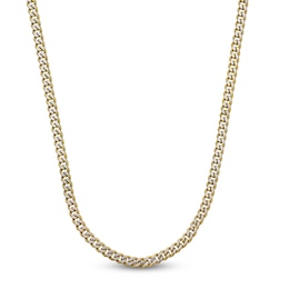 Curb Chain Necklace 8mm Yellow Ion-Plated Stainless Steel 20"