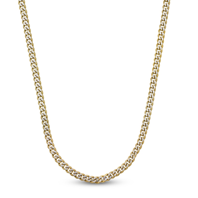 Main Image 1 of Curb Chain Necklace 8mm Yellow Ion-Plated Stainless Steel 20"