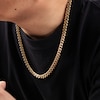Thumbnail Image 4 of Curb Chain Necklace 8mm Yellow Ion-Plated Stainless Steel 20"
