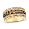 Thumbnail Image 1 of Le Vian Chocolate Diamond Multi-Row Ring 1-1/3 ct tw 14K Honey Gold