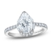 Thumbnail Image 1 of Vera Wang VOW Pear-Shaped Lab-Grown Diamond Engagement Ring 2 ct tw 14K White Gold
