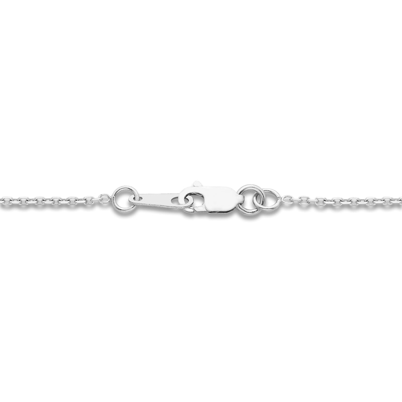 Main Image 3 of Diamond "Mama" Necklace 1/8 ct tw 10K White Gold 18"