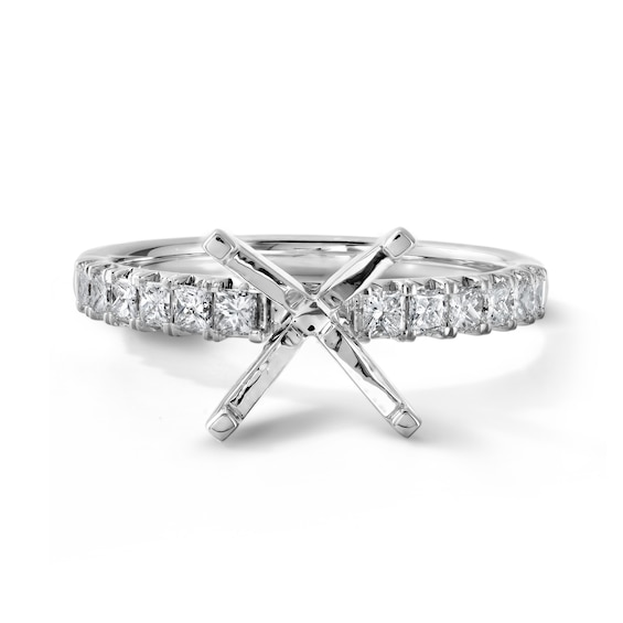Chosen Certified Diamond Engagement Ring Setting 1/2 ct tw Princess 14K White Gold