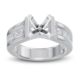 Certified Diamond Engagement Ring Setting 3/4 ct tw 14K White Gold