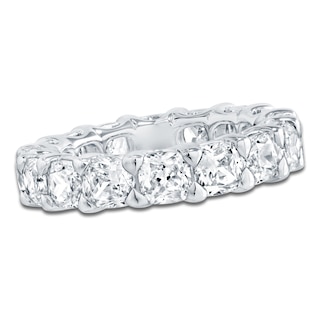 Chosen Certified Cushion-Cut Diamond Eternity Band 6-3/4 to 8-5/8 ct tw 14K White Gold