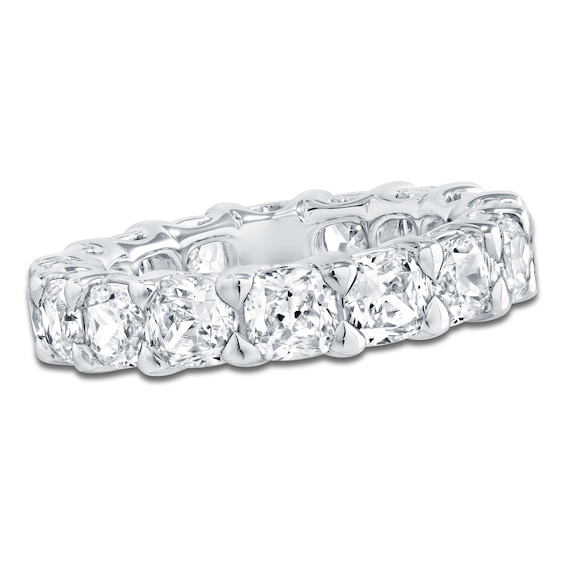 Chosen Certified Cushion-Cut Diamond Eternity Band 6-3/4 to 8-5/8 ct tw 14K White Gold