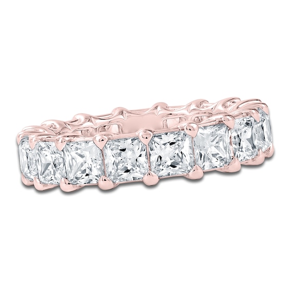 Chosen Certified Princess-Cut Diamond Eternity Band 6-3/4 to 8-5/8 ct tw 14K Rose Gold