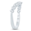 Thumbnail Image 2 of Lab-Grown Diamond Contour Anniversary Ring 1 ct tw 14K White Gold