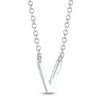 Thumbnail Image 3 of Shy Creation Diamond Accent Initial "V" Necklace 14K White Gold 18" SC55007903-V