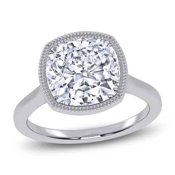Cushion-Cut Lab-Grown Diamond Engagement Ring 5 ct tw 14K White Gold