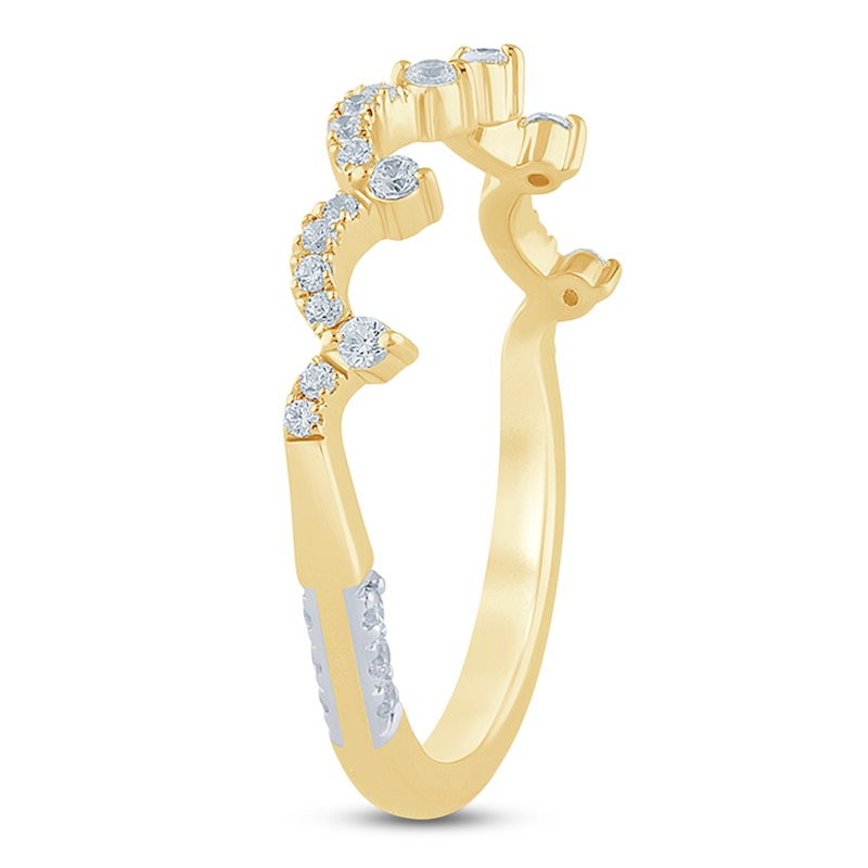 Main Image 2 of &nbsp;Pnina Tornai Diamond Open Lace Wedding Band 1/5 ct tw 14K Yellow Gold
